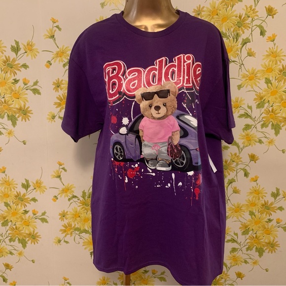 Baddie oversized tee purple size L - Picture 9 of 10